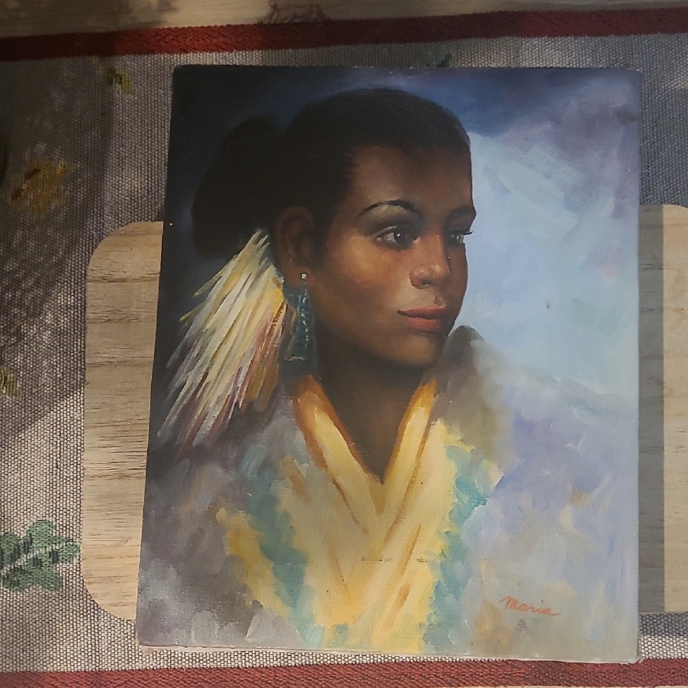 Wooden Canvas Frame with Label
